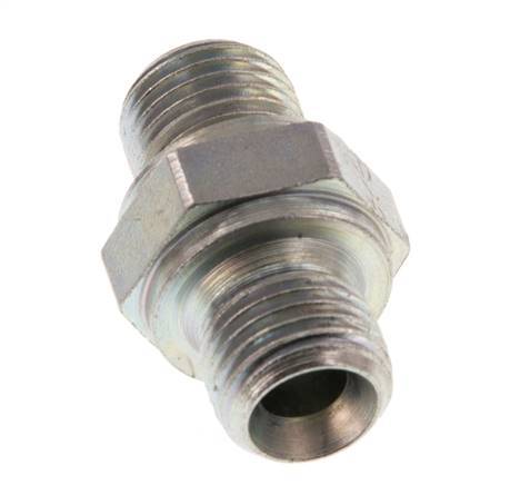 G 1/4'' Zinc plated Steel Double Nipple 400 Bar - Hydraulic [5 Pieces]
