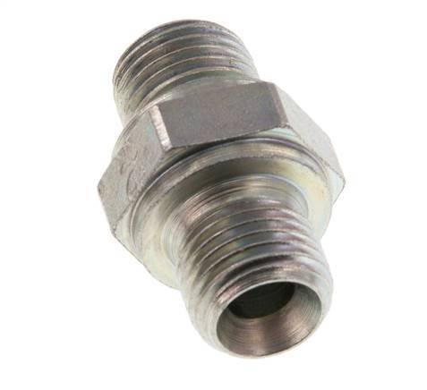 G 1/4'' Zinc plated Steel Double Nipple 400 Bar - Hydraulic [5 Pieces]