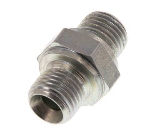 G 1/4'' Zinc plated Steel Double Nipple 400 Bar - Hydraulic [5 Pieces]