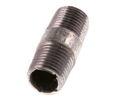 R 1/4'' Zinc plated Steel Double Pipe Nipple 50 Bar DIN 2982 - 30mm