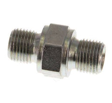 G 1/8'' Zinc plated Steel Double Nipple 400 Bar - Hydraulic [5 Pieces]