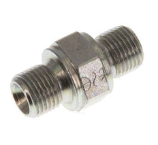 G 1/8'' Zinc plated Steel Double Nipple 400 Bar - Hydraulic [5 Pieces]
