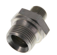 G 3/4'' x G 3/8'' Zinc plated Steel Double Nipple 400 Bar - Hydraulic
