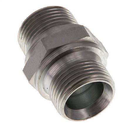 G 3/4'' Zinc plated Steel Double Nipple 400 Bar - Hydraulic