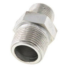 3/4'' NPT x 1'' NPT Zinc plated Steel Double Nipple 140 Bar - Hydraulic