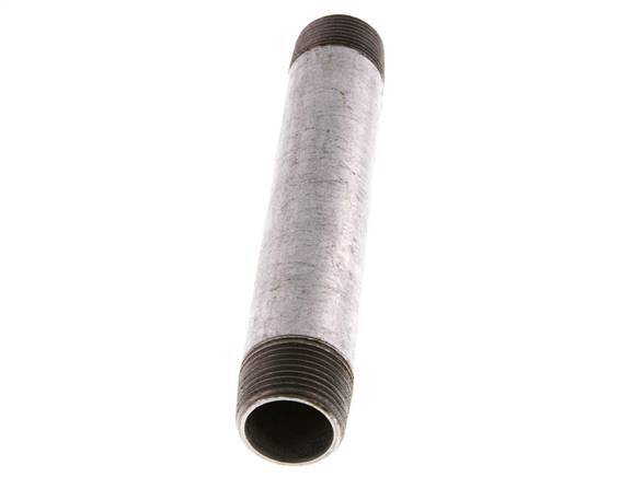 R 3/4'' Zinc plated Steel Double Pipe Nipple 50 Bar DIN 2982 - 150mm [5 Pieces]