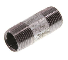 R 3/8'' Zinc plated Steel Double Pipe Nipple 50 Bar DIN 2982 - 40mm [5 Pieces]