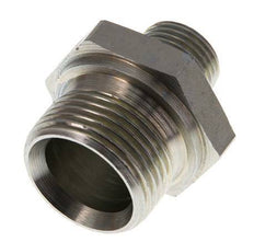 G 1'' x G 1/2'' Zinc plated Steel Double Nipple 345 Bar - Hydraulic