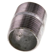 R 1'' Zinc plated Steel Double Pipe Nipple 50 Bar DIN 2982 - 40mm [5 Pieces]