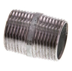 R 1'' Zinc plated Steel Double Pipe Nipple 50 Bar DIN 2982 - 40mm [5 Pieces]