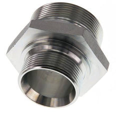 G 2'' x G 1 1/2'' Zinc plated Steel Double Nipple 160 Bar - Hydraulic