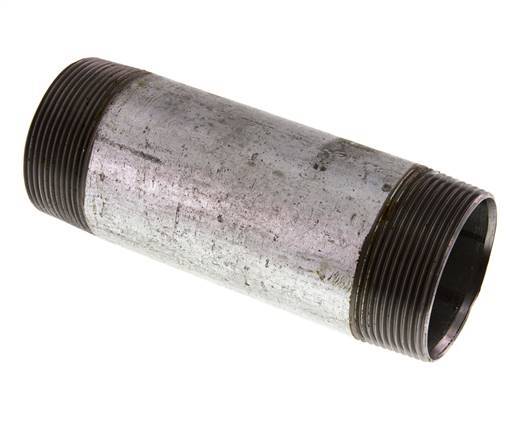 R 2'' Zinc plated Steel Double Pipe Nipple 50 Bar DIN 2982 - 150mm