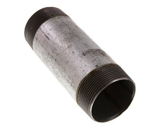 R 2'' Zinc plated Steel Double Pipe Nipple 50 Bar DIN 2982 - 150mm