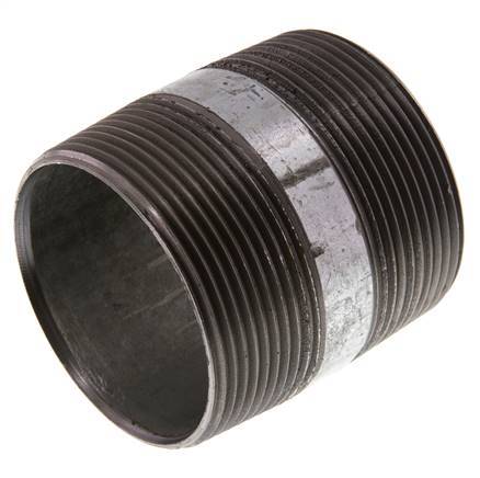 R 2'' Zinc plated Steel Double Pipe Nipple 50 Bar DIN 2982 - 60mm