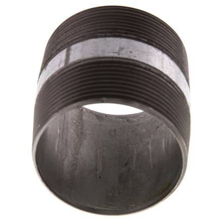 R 2'' Zinc plated Steel Double Pipe Nipple 50 Bar DIN 2982 - 60mm