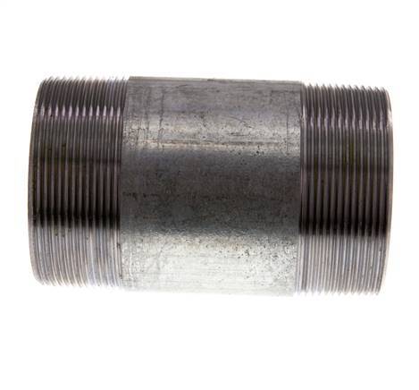 R 2 1/2'' Zinc plated Steel Double Pipe Nipple 50 Bar DIN 2982 - 120mm