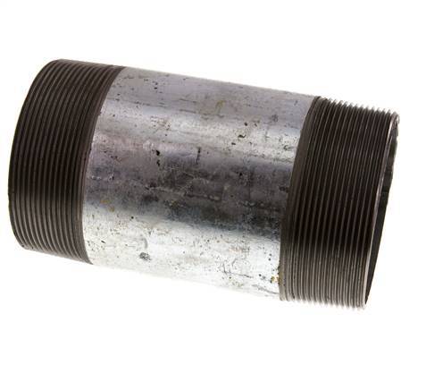R 3'' Zinc plated Steel Double Pipe Nipple 50 Bar DIN 2982 - 150mm
