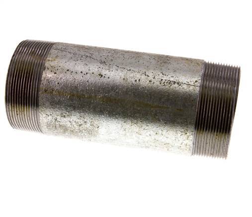 R 3'' Zinc plated Steel Double Pipe Nipple 50 Bar DIN 2982 - 200mm