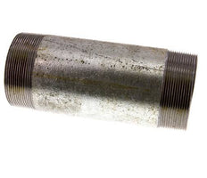 R 3'' Zinc plated Steel Double Pipe Nipple 50 Bar DIN 2982 - 200mm
