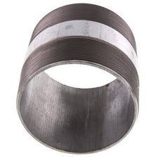 R 4'' Zinc plated Steel Double Pipe Nipple 50 Bar DIN 2982 - 100mm