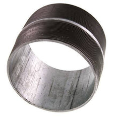R 4'' Zinc plated Steel Double Pipe Nipple 50 Bar DIN 2982 - 80mm