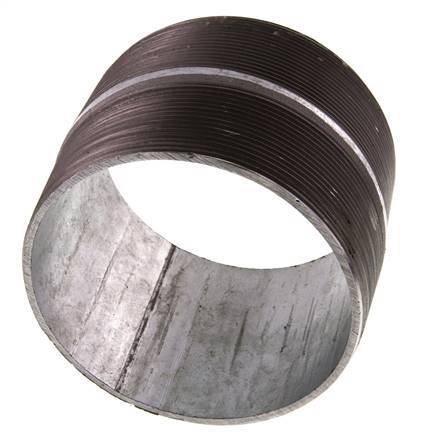 R 4'' Zinc plated Steel Double Pipe Nipple 50 Bar DIN 2982 - 80mm