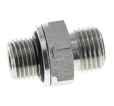 UNF 9/16''-18 x G 1/4'' Zinc plated Steel Double Nipple ORFS 630 Bar - Hydraulic
