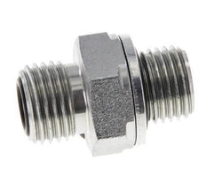 UNF 9/16''-18 x G 1/4'' Zinc plated Steel Double Nipple ORFS 630 Bar - Hydraulic