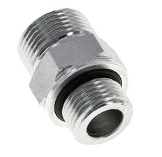 UNS 1''-14 x G 1/2'' Zinc plated Steel Double Nipple ORFS 400 Bar - Hydraulic