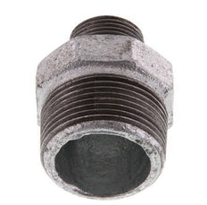 R 1 1/4'' x R 3/4'' Zinc plated Cast iron Double Nipple 25 Bar
