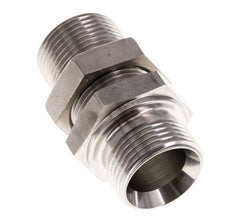 G 1'' Stainless steel Bulkhead Double nipple 225 Bar - Hydraulic