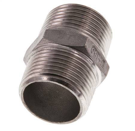 R 1'' Stainless steel Double Nipple 16 Bar