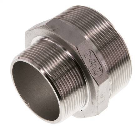 R 2 1/2'' x R 2'' Stainless steel Double Nipple 16 Bar