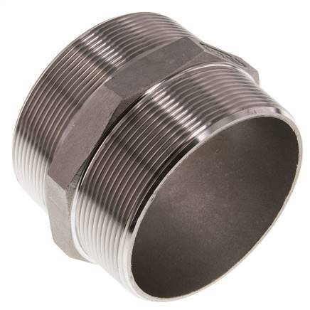 R 3'' Stainless steel Double Nipple 16 Bar