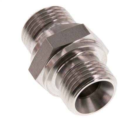 G 1/2'' Stainless steel Double Nipple 400 Bar - Hydraulic