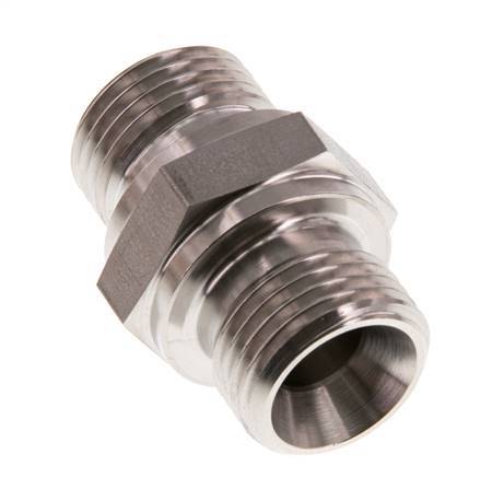 G 1/2'' Stainless steel Double Nipple 400 Bar - Hydraulic