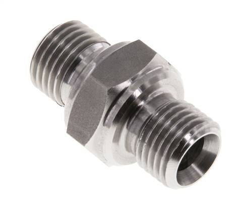 G 1/4'' Stainless steel Double Nipple 400 Bar - Hydraulic