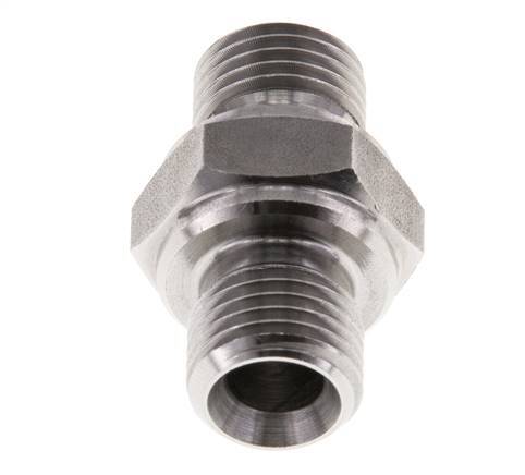 G 1/4'' Stainless steel Double Nipple 400 Bar - Hydraulic