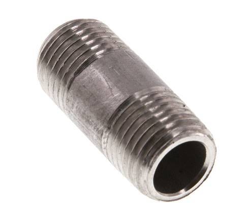 R 1/4'' Stainless steel Double Pipe Nipple 20 Bar DIN 2982 - 30mm
