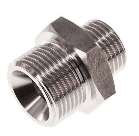 G 3/4'' x G 1/2'' Stainless steel Double Nipple 40 Bar