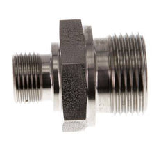 G 3/4'' x G 3/8'' Stainless steel Double Nipple 400 Bar - Hydraulic