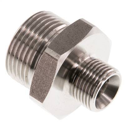 G 3/4'' x G 3/8'' Stainless steel Double Nipple 40 Bar