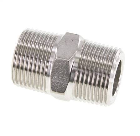 3/4'' NPT Stainless steel Double Nipple 170 Bar - Hydraulic