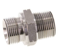 3/4'' NPT x G 3/4'' Stainless steel Double Nipple 40 Bar - Hydraulic