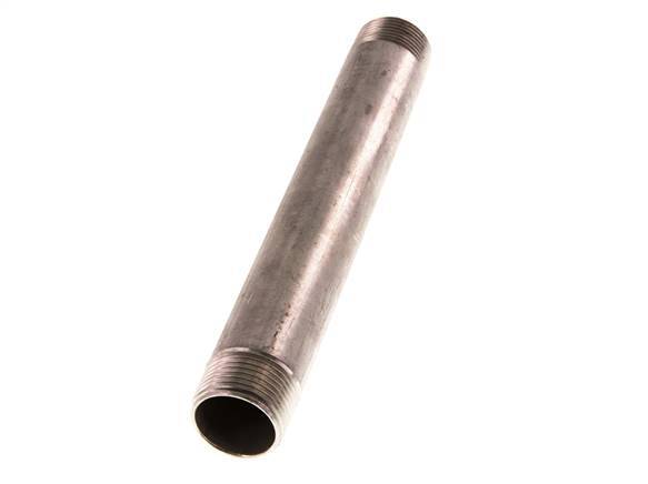 R 3/4'' Stainless steel Double Pipe Nipple 20 Bar DIN 2982 - 180mm