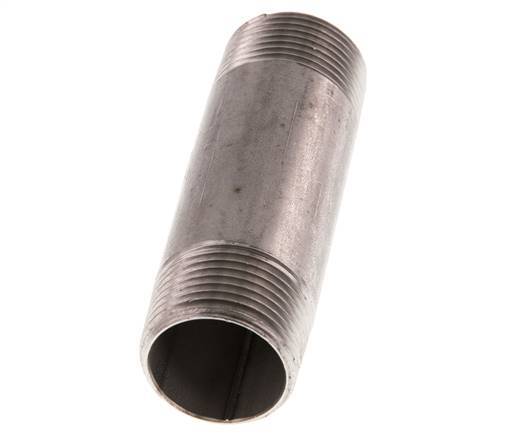 R 3/4'' Stainless steel Double Pipe Nipple 20 Bar DIN 2982 - 80mm