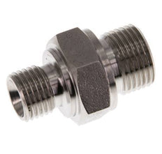 G 3/8'' x G 1/4'' Stainless steel Double Nipple 400 Bar - Hydraulic