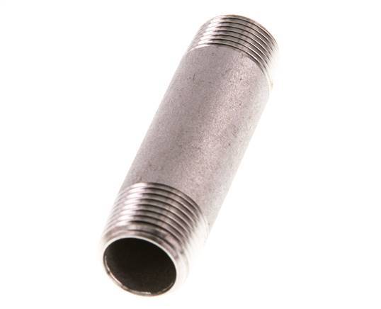 R 3/8'' Stainless steel Double Pipe Nipple 20 Bar DIN 2982 - 60mm