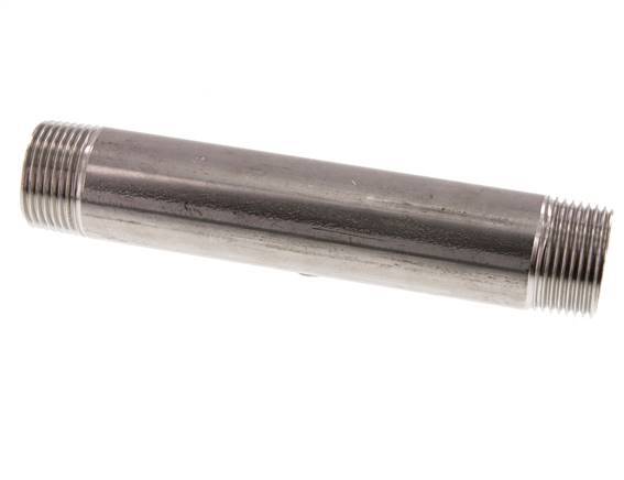 R 1'' Stainless steel Double Pipe Nipple 20 Bar DIN 2982 - 170mm