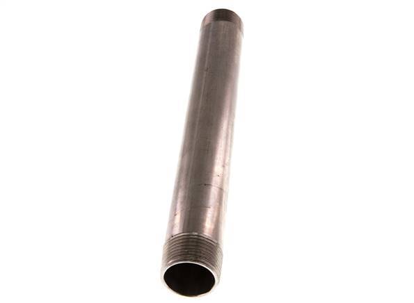 R 1'' Stainless steel Double Pipe Nipple 20 Bar DIN 2982 - 250mm